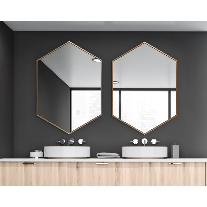 Breckler Metal Mirror, 25.75" x 22", Bronze