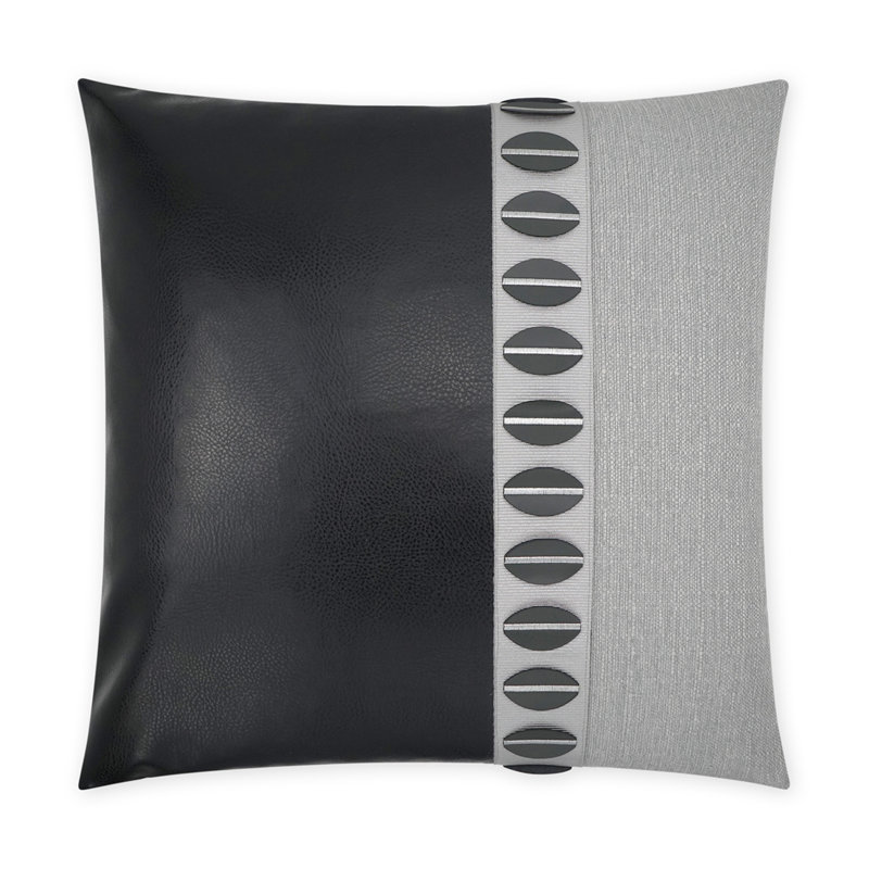 Paros Pillow Cover & Insert, Black, Square 24"