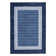 Geometric Bordered Machine Washable Rug with Rubber Backing for Living Room Modern Non-Slip Dining Room Rug Easy-Cleaning Floor Carpet for Bedroom