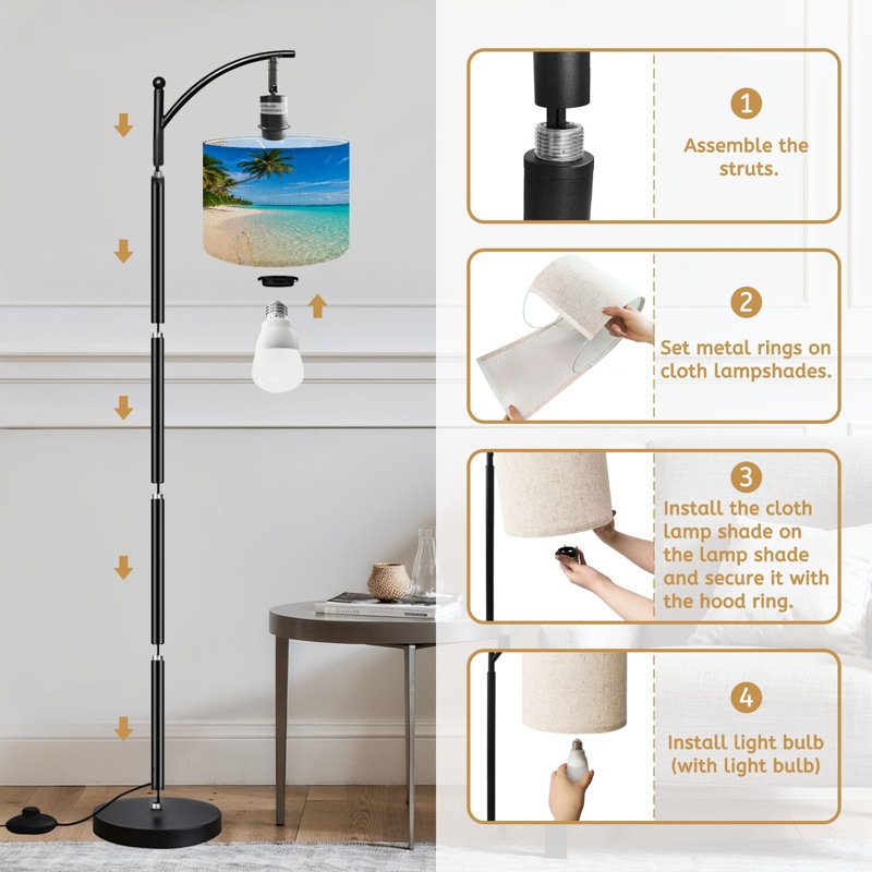  Lampe sur pied Arc Maldives Island