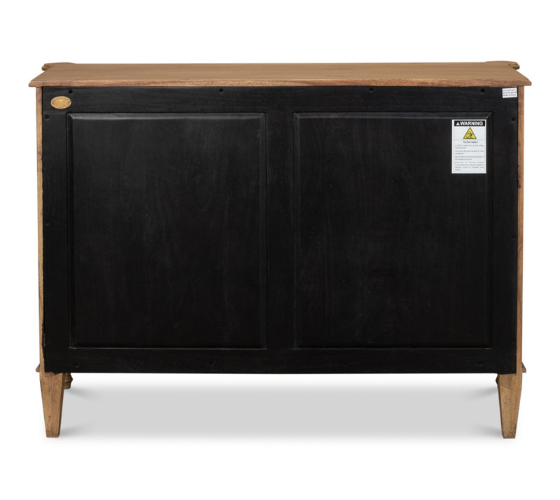 Chamberlain Solid Wood Storage Cabinet, Driftwood