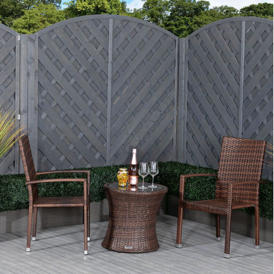 Epperson 2 Seater Rattan Conversation Set