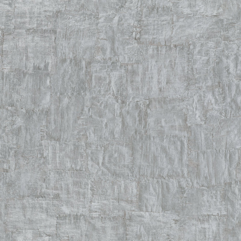 Air Collection Torn Bark Sheen Textured Wallpaper Roll, Gray