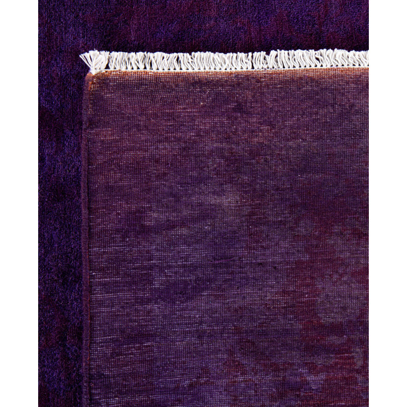 Overdyed One-of-a-Kind 9' 2" X 11' 10" Hand Knotted Area Rug