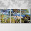 Monet, encadré sur toile, 3 pièces-1170037225-1170037226