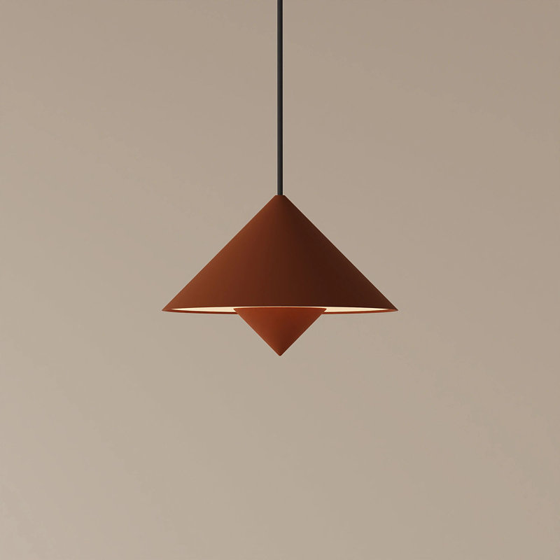 Jai Pendant Light, Sedona, 14'' H x 9.84'' W x 9.84'' D, Black
