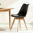Set Of Four Dining Chairs, Medieval Modern Style Dining Chairs For Kitchen And Dining Room, With Wooden Legs-421378545