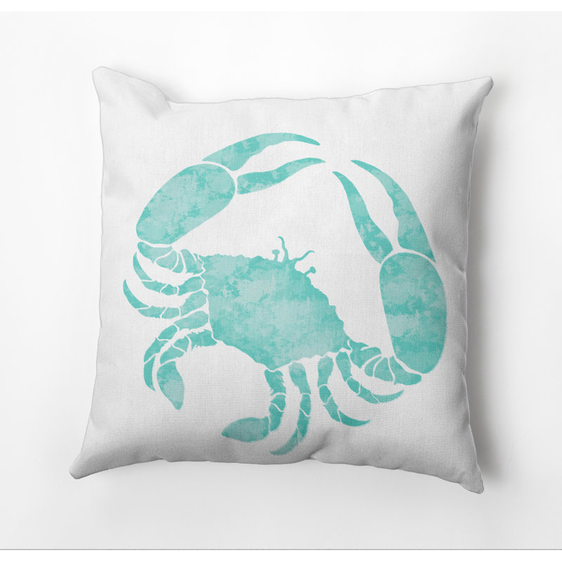 Housse de coussin d'extérieur carré Beach Insert, Aqua, 16 po x 16 po