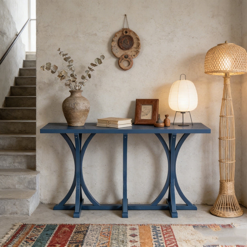 Console en bois 59,8 po, Marine