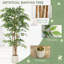 Banyan artificiel 6 pi, ensemble de 2 plantes artificielles pour la décoration intérieure