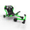 EzyRoller: Classic X - Vert - Scooter, Cambering Motion, Chariot sans pédale, Freins à main, Cadre extensible, Capacité de 154 lb, Enfants de 4 ans et plus