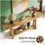 Table basse de style naturel, table d'entrée en bois, console élégante