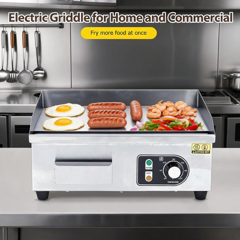 Commercial Electric Grill, Adjustable Temperature