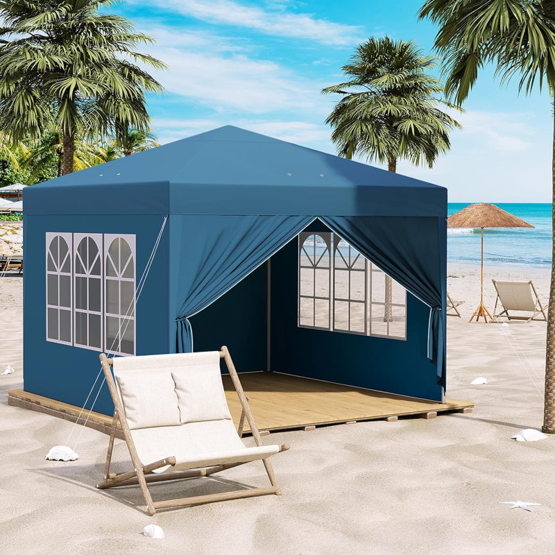 Brittenham 3 x 3m Metal Patio Gazebo, Blue