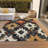 Machine Washable Indoor/Outdoor Xhevrie Black Rug-855985081