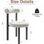 Chaise de coiffeuse ergonomique sans accoudoirs en tissu Teddy XUEGW avec soutien lombaire intégré noir et blanc-1582394154