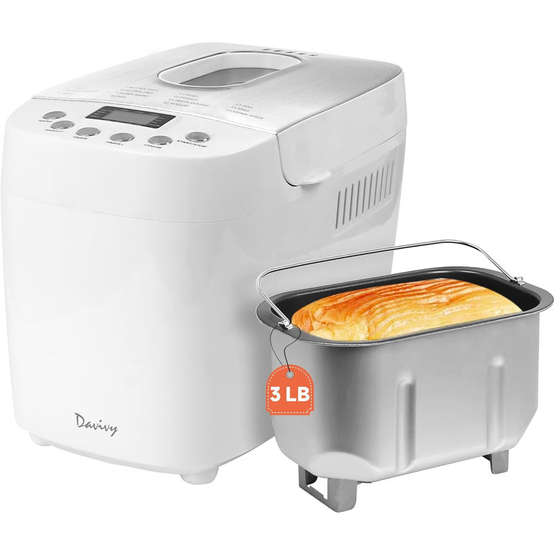 Davivy 3LB Bread Maker Machine 3 Loaf Sizes and 3 Crust Settings