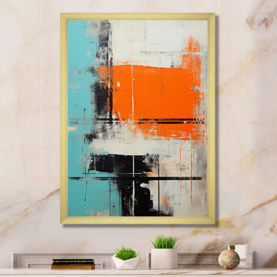 «Serene Submission Of Time Minimal Abstract I», peinture murale abstraite
