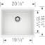 Precis SILGRANIT 21" L x 18" W Undermount Kitchen Sink-656192574
