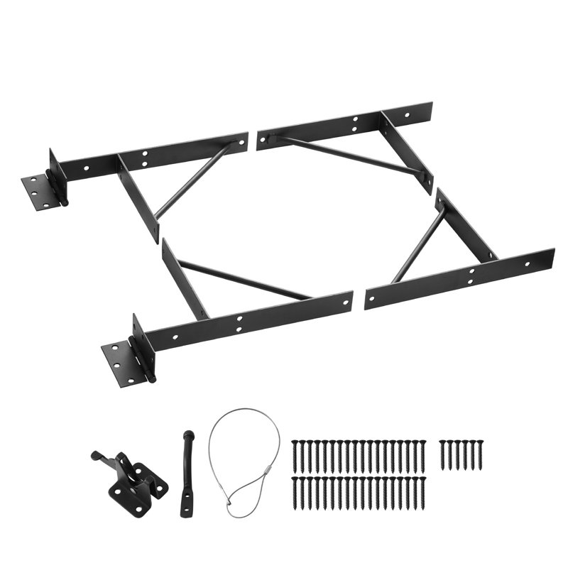Ensemble de quincaillerie de cadre de barrière anti-affaissement pour barrière
