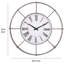 Horloge murale surdimensionnée Draughn