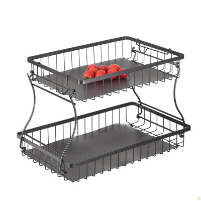 Support à 2 niveaux pour panier de fruits