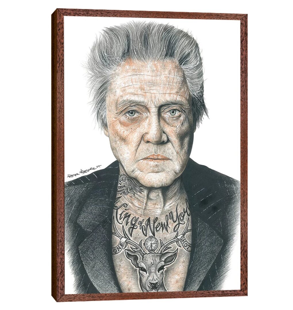 Gerahmtes Leinwandbild OG Walken von Inked Ikons