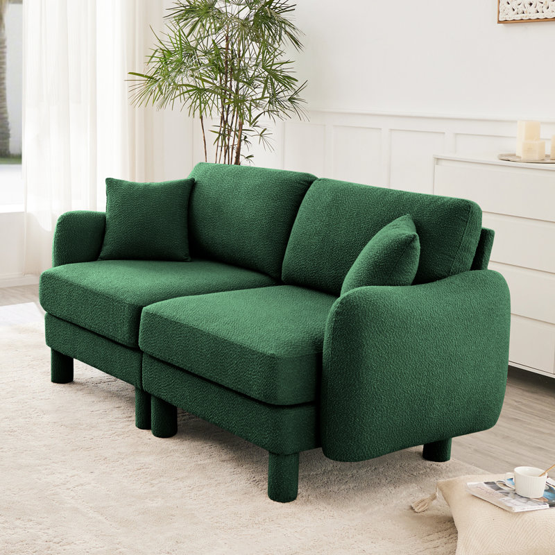 Canapé modulaire Boucle, Vert