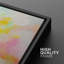 Motif de coups de pinceau dynamique et abstrait pastel éclatant en rose, jaune, bleu et blanc-100781311-100781310