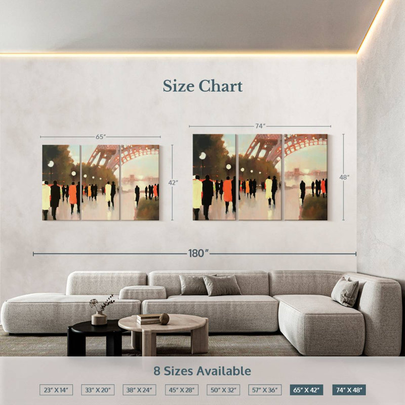 Sebbie Paris Remembered, 42" H x 65" W