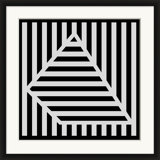 White Stripes 6 Framed Graphic Art