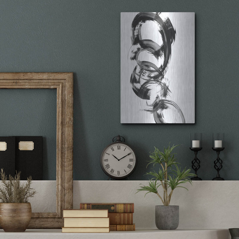 Art mural en métal Wrought Studio ™ «Dynamic Spiral 2» par Ethan Harper