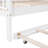 White, Full Size, House Bed, Trundle, Shelf, , Playhouse - Formed Tale Play, Shelf With Rope Roofed Relaxed And Fun Filled Space, Space Saving-1108796597