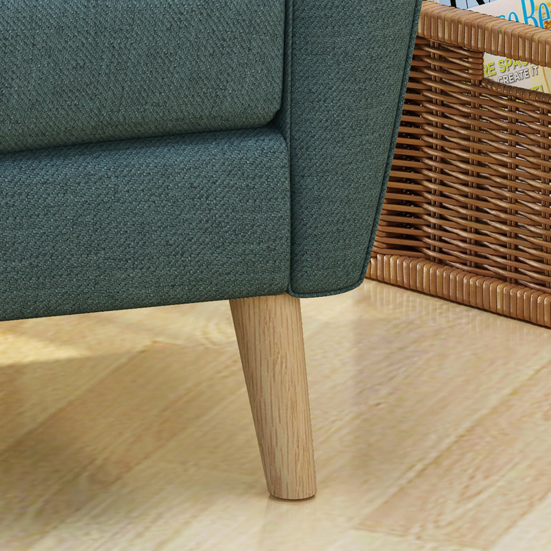 Fauteuil club Mid Century, Bleu