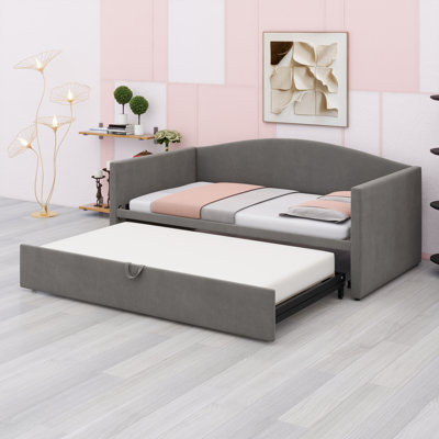 Horta Twin Size Daybed with Extended Pop Up Trundle