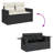 Vidaxl Garden Sofa Set Black