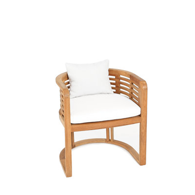 Hamilton Teak Patio Dining Armchair with Cushion by OASIQ