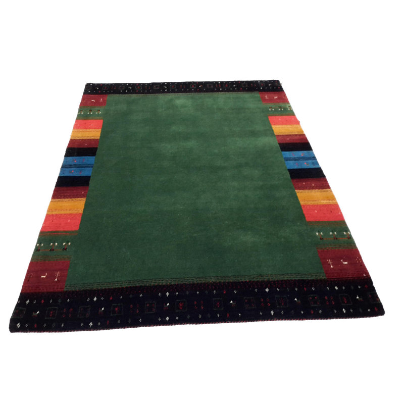 Canvello Hand Made Modern All Over Indo Gabbeh Rug - 4'8'' X 6'6''