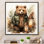 Ours en peluche de Noël, chambre de bébé III - art mural de l'ours en peluche