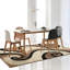 Tapis beige à motif abstrait Leverette