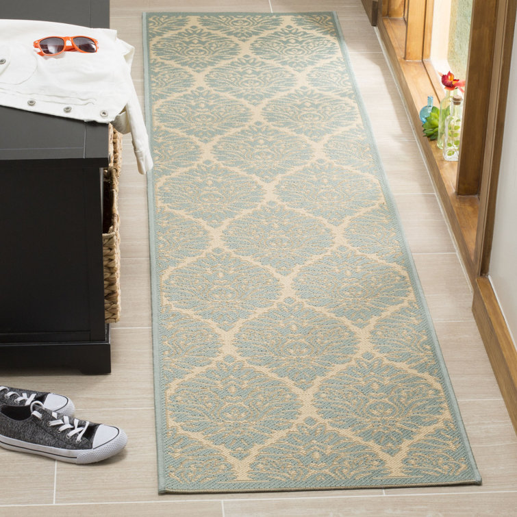 Emmanuel Linden 100 Performance Damask Indoor/Outdoor Area Rug