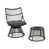 Gray Cushion/Black Frame