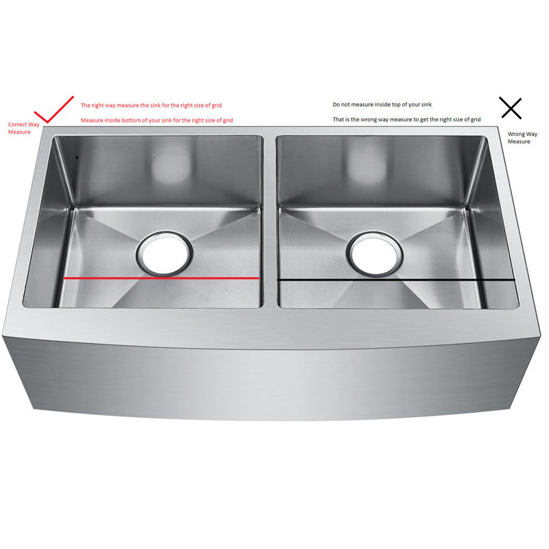 Starstar Sinks Protector Matte Black 304 Stainless Steel Kitchen Sink Bottom Grid, Rack (30 L X 17 W)