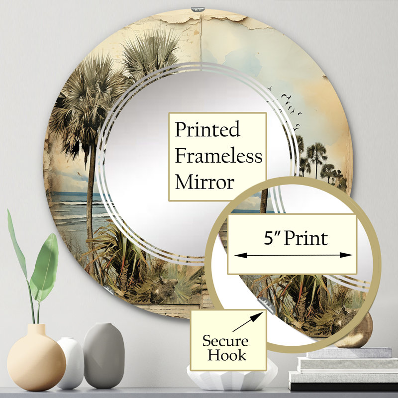 Miroir mural Strath, 24 po x 24 po