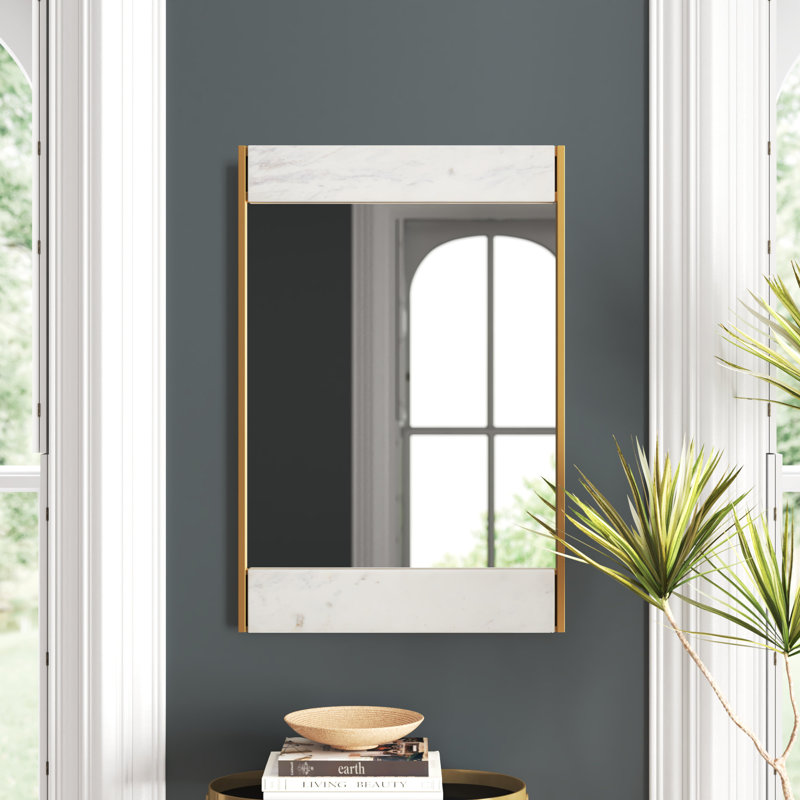 Albertine Metal Flat Wall Mirror