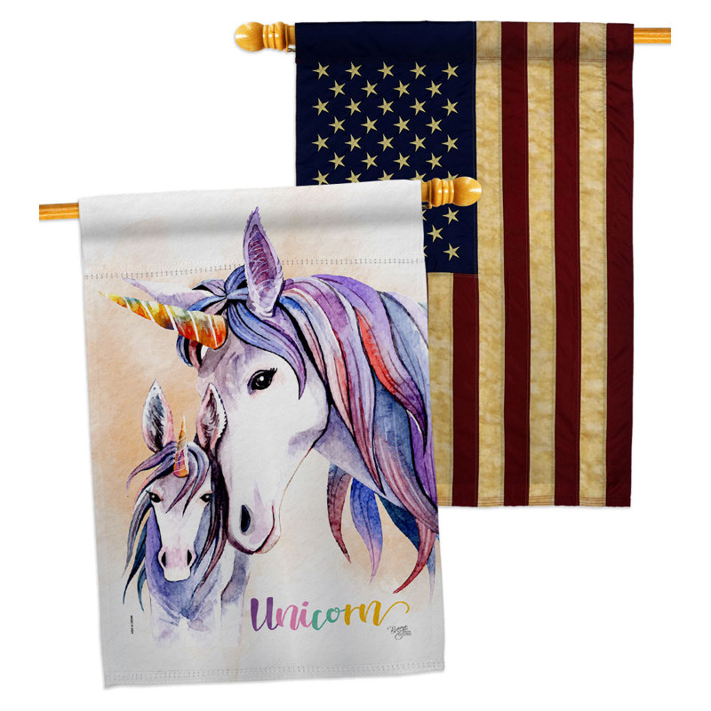 Double Sided 40'' H x 28'' W Polyester House Flag