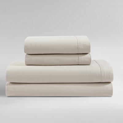 Calvin Klein Washed Cotton Percale Sheet Set