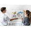 Wall Mounted bulletin board print wall art notice boards decorative corkboard Text world map