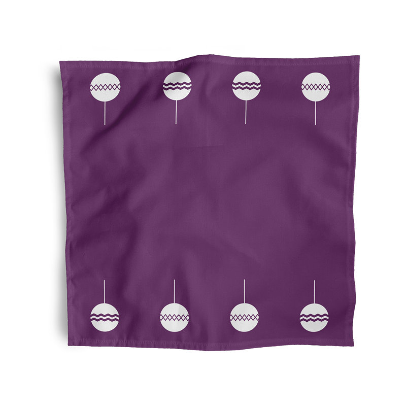 Antero Polyester Modern & Contemporary Napkins, Purple