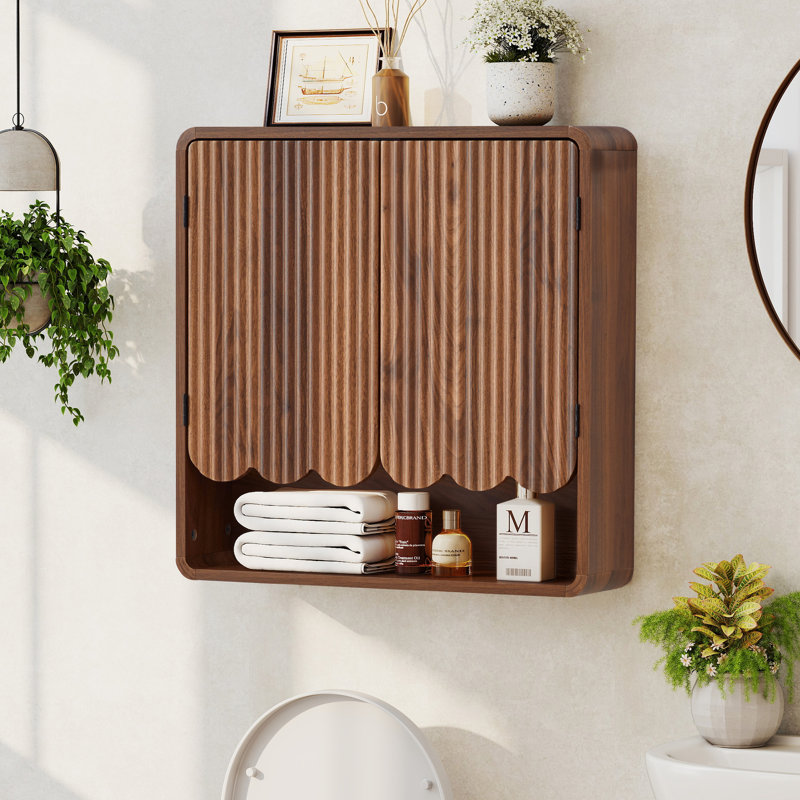 Armoire murale de salle de bain, Walnut